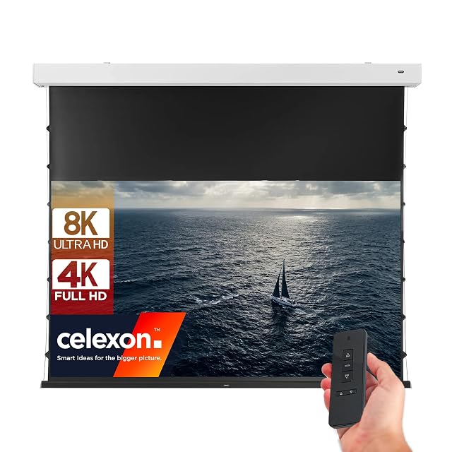 celexon Premium+ DARKVISION high contrast motorised projection screen