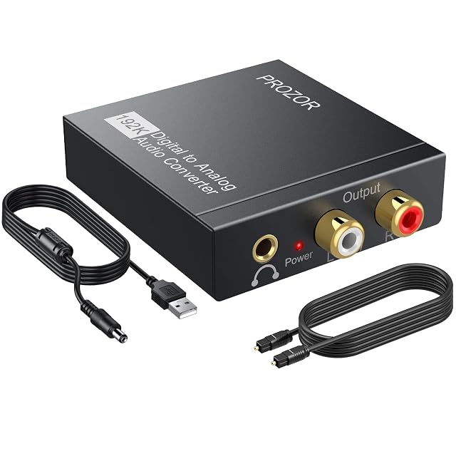 PROZOR DAC01s optical and coaxial to analogue audio converter