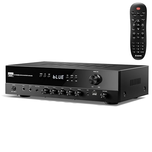 Donner 5.1 channel amplifier with Bluetooth and microphone inputs