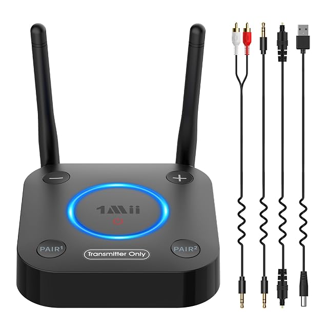 1Mii B06TX Bluetooth transmitter with dual antennas