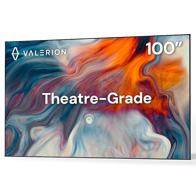 AWOL Valerion 100 inch high contrast fixed frame projection screen