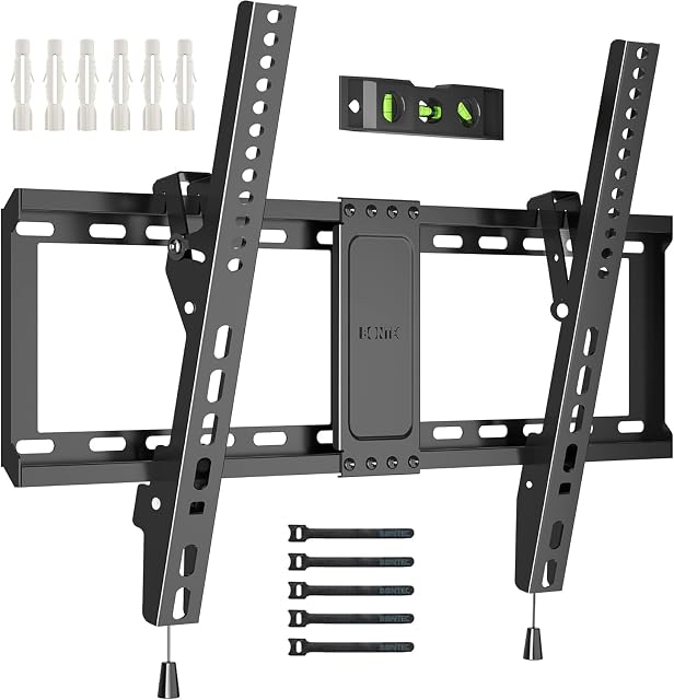 BONTEC 118MB low-profile TV wall mount in black