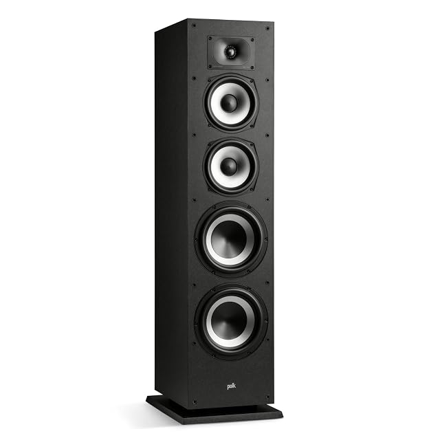 Polk Audio Monitor XT70 floorstanding speaker in black
