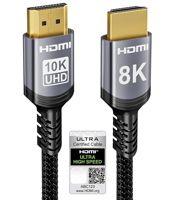 Sniokco certified 8K HDMI cable with aluminium housing