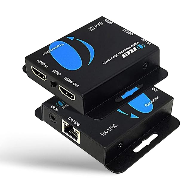 OREI EX-170C HDMI over Ethernet extender with IR cables