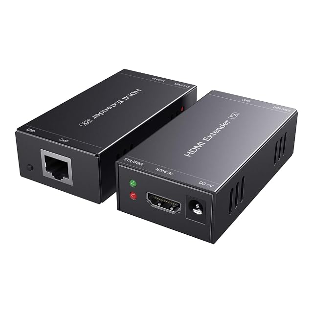 PWAYTEK HT202P HDMI extender transmitter and receiver pair