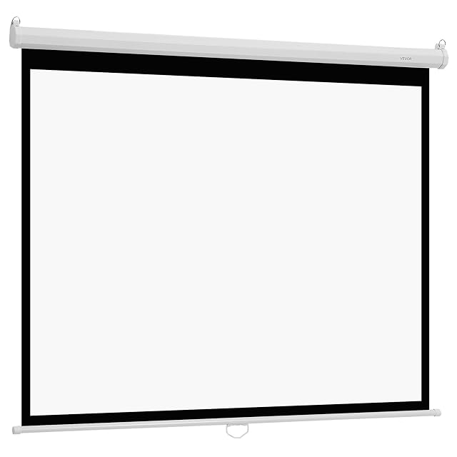 VEVOR manual pull-down projection screen with pull cord