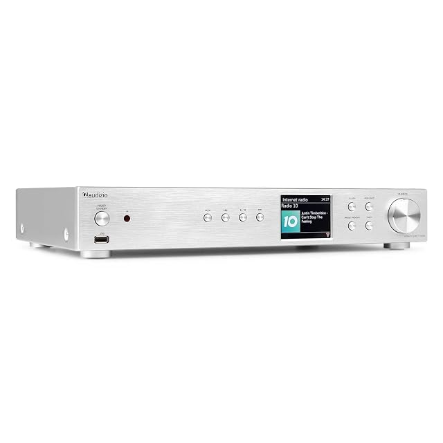 Audizio Adria internet radio receiver in silver