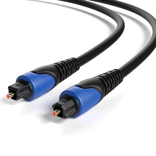 RedStar24 Toslink optical audio cable with gold-plated connectors