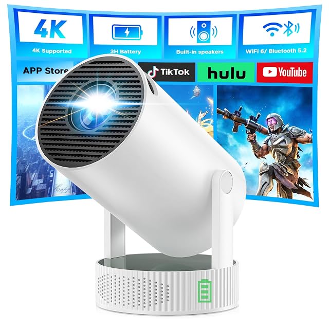 CAMWORLD PR09 portable projector with battery