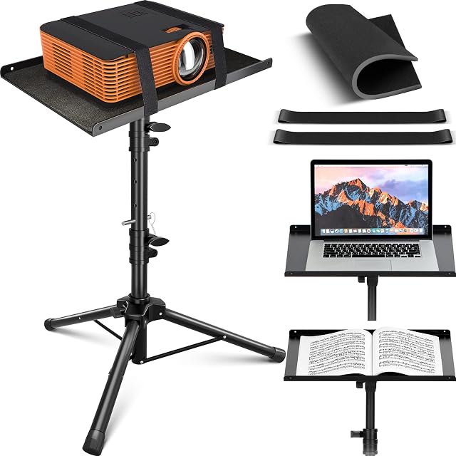 CAHAYA projector tripod stand with tilting tray