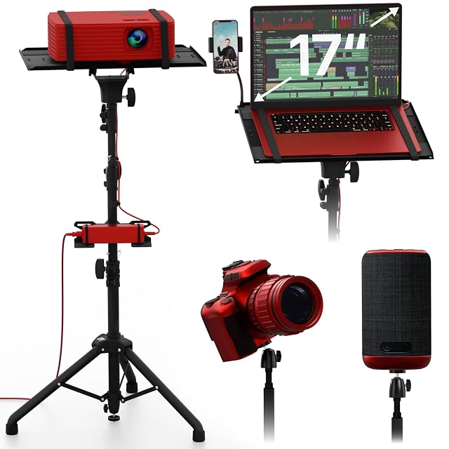 PropVue adjustable projector tripod stand in black