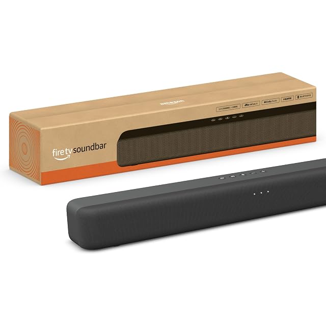 Amazon Fire TV Soundbar 2.0 speaker with DTS Virtual X and Dolby Audio