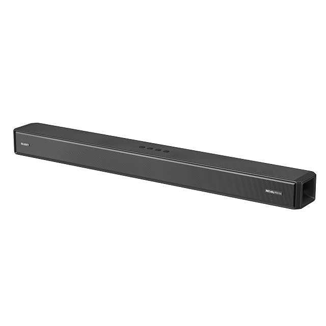 Majority Sierra Dolby Atmos soundbar with dual HDMI inputs and wall mount
