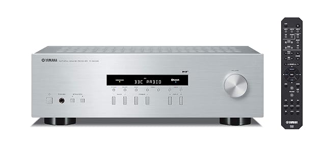 Yamaha R-S202D stereo receiver in silver