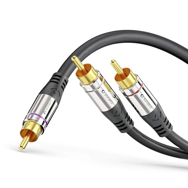 Sonero Premium Y-split RCA subwoofer cable, 10 metres