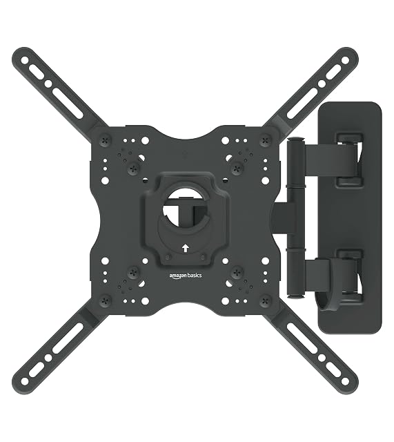 Amazon Basics swivelling and tilting TV wall mount in black