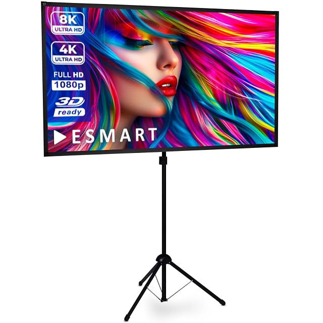 ESMART Expert X-Type ultralight tripod projection screen with bag