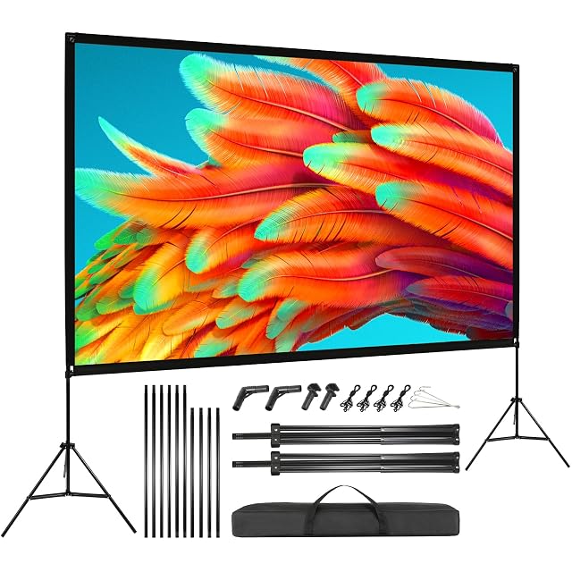 VISULAPEX 100 inch tripod projection screen