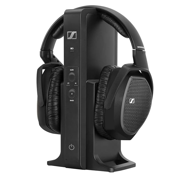 Sennheiser RS 175 RF wireless TV headphones with base station